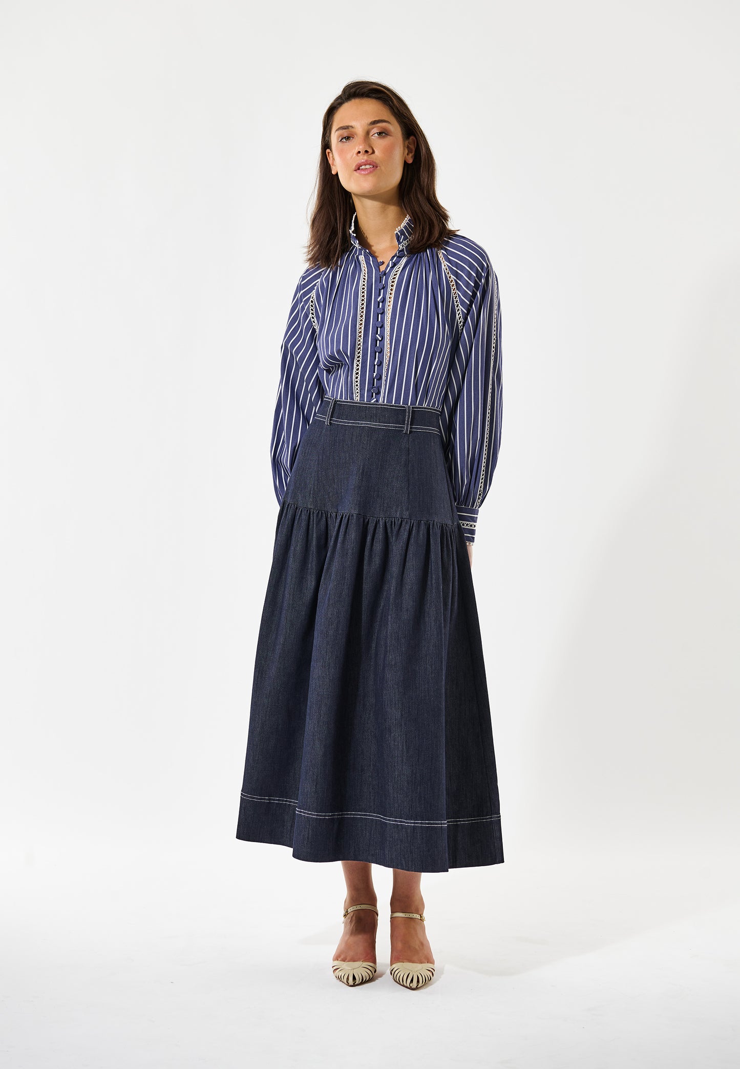 MONIADEA - DEA KUDIBAL - CHAMBRAY STRIPE