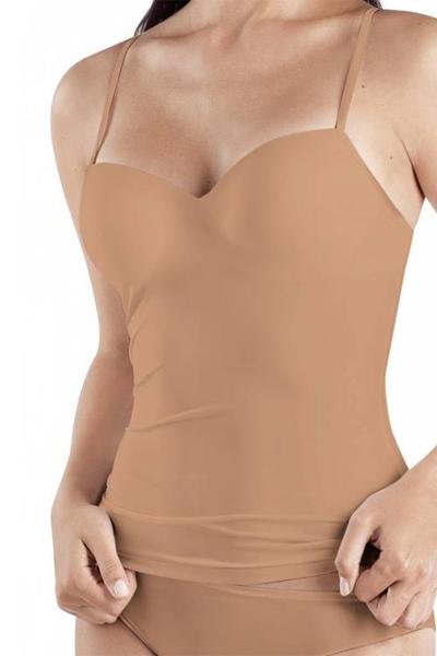 Hanro Padded Bra-Camisole - 0267, Nude - Basic - porteagauche