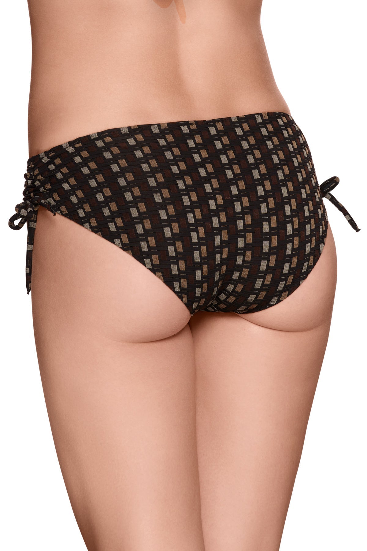 Miss Electra Tanga - Viola Sky - Brun sort - Badetøj - PAG STUDIO