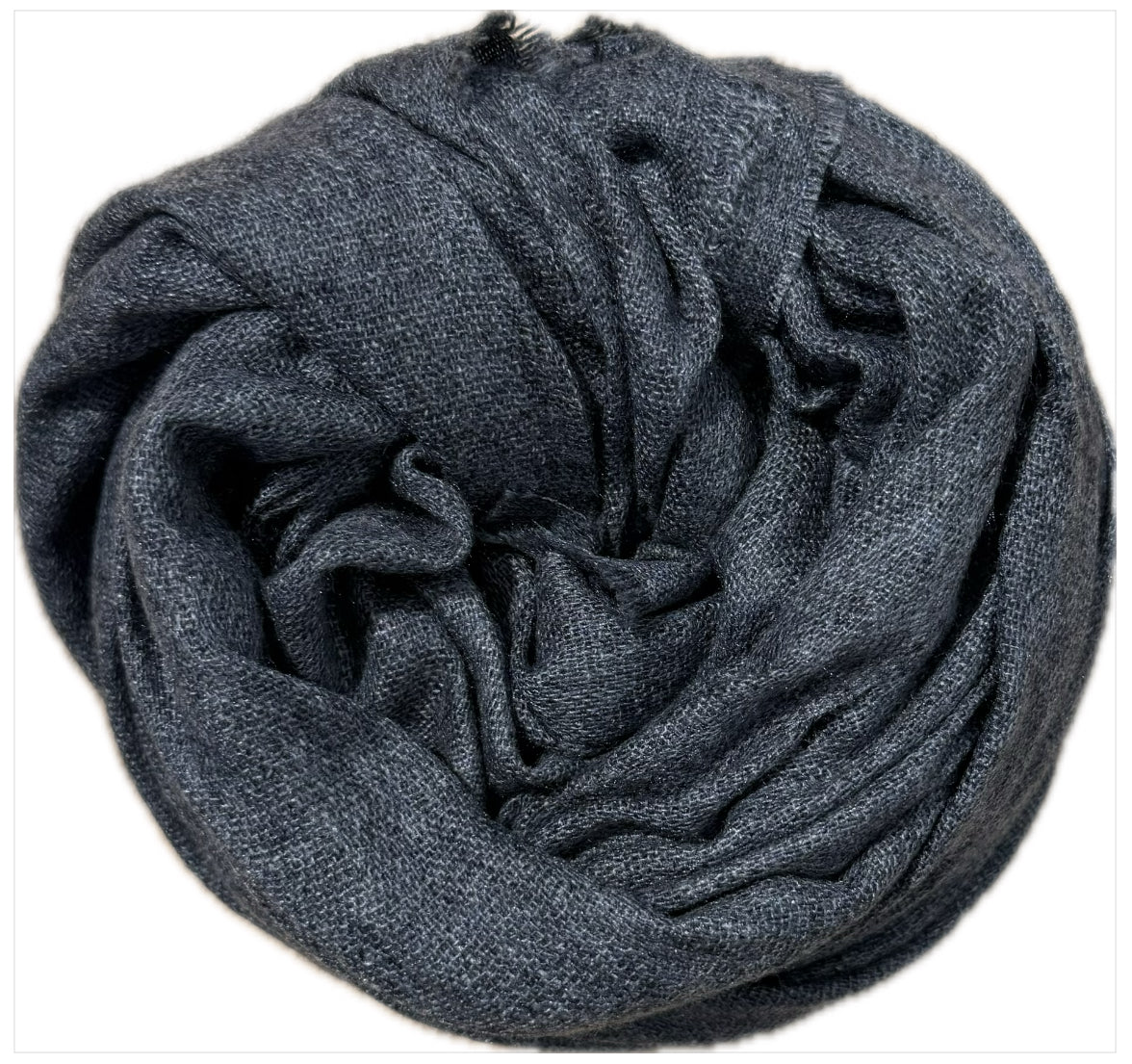 SOLACE - CASHMERE SCARF - DENIM BLUE