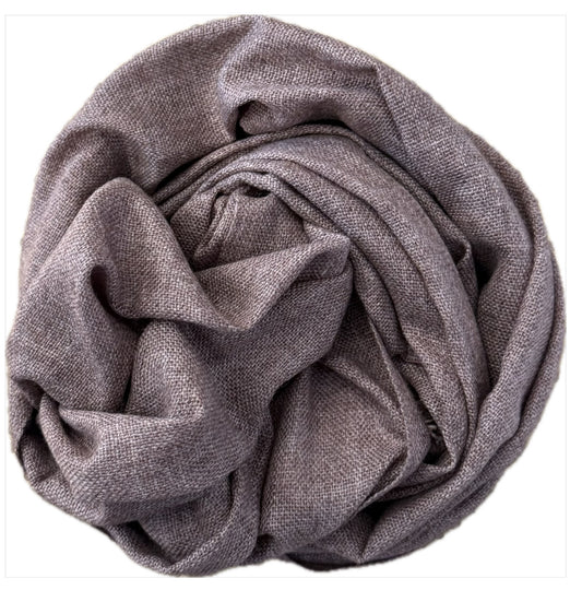 CASHMERE SCARF - SOLACE - LIGHT BROWN