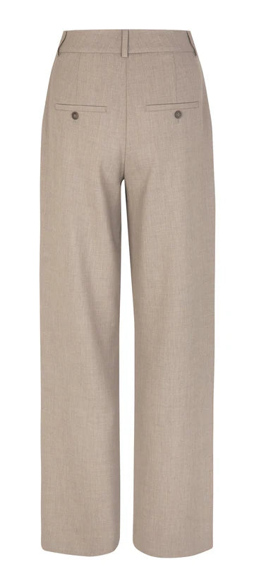 SOPHIA PANT - FIVEUNITS - OAK MELLANGE LONG