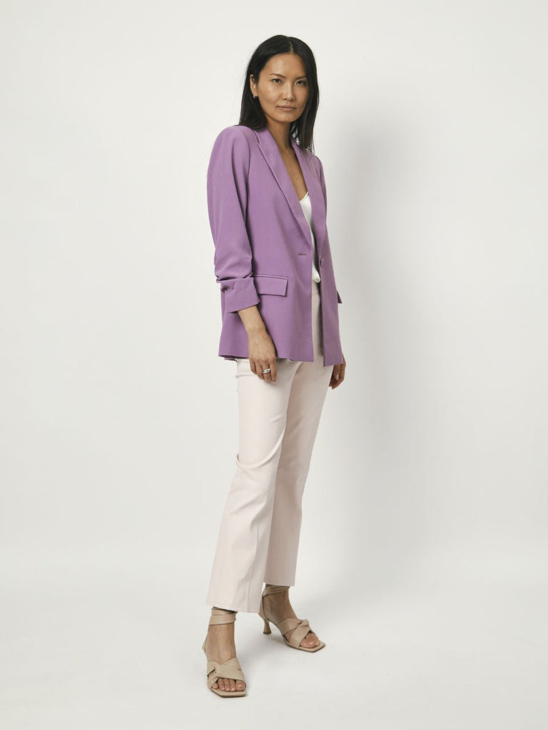 Daya cropped sleeve blazer - Dante 6 - Faded Purple - Kjole - PAG STUDIO