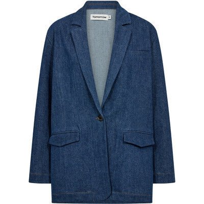 Ellen Oversize Blazer - TOMORROW DENIM - Wash Dark Iowa - Jakker - PAG STUDIO