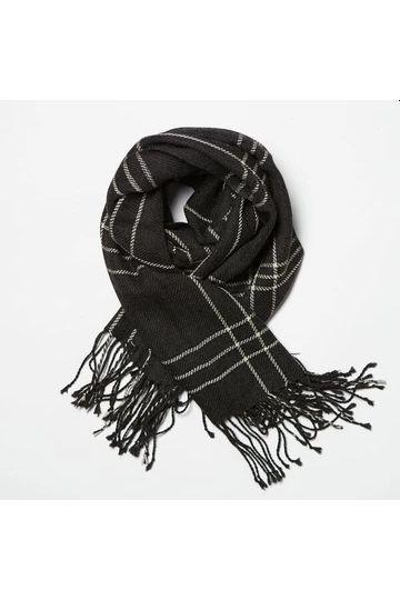 ET-TU - Scarf - Black Check - Tørklæder - porteagauche