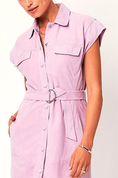 Evia Suede Dress - Dante6 - 362 - Kjole - PAG STUDIO