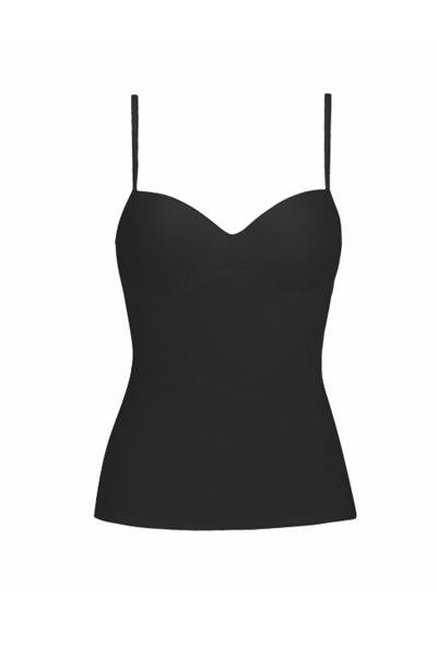 Hanro Padded Bra-Camisole - 0267, Black - Basic - porteagauche