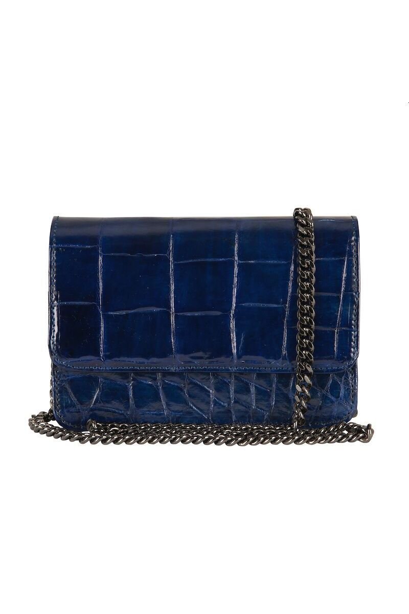 KENZINA - Mbour Krokodille Clutch - Royal Blue - Tasker - porteagauche