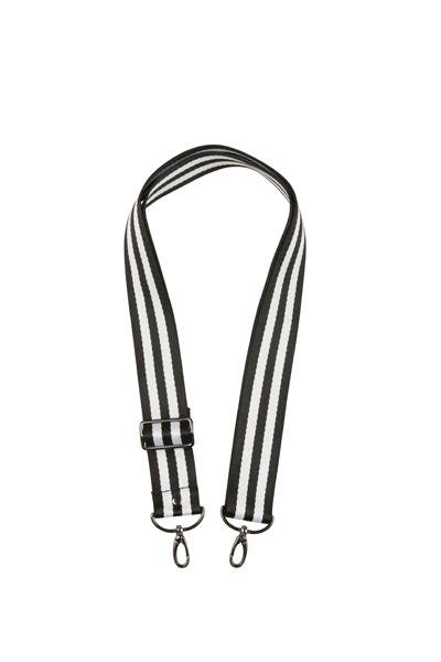 KENZINA -Strap - Sort / Hvid - Taskeremme - porteagauche