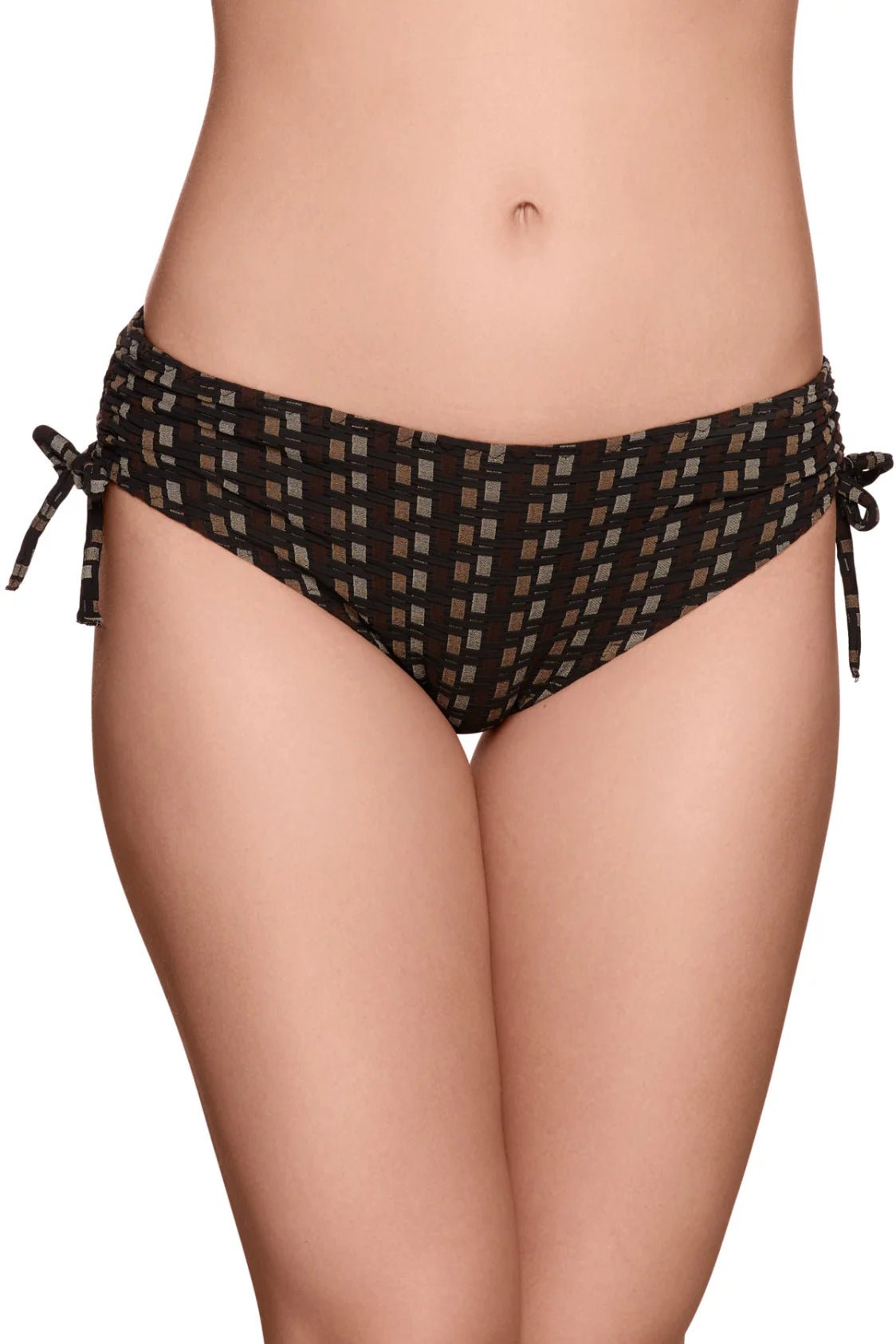 Miss Electra Tanga - Viola Sky - Brun sort - Badetøj - PAG STUDIO