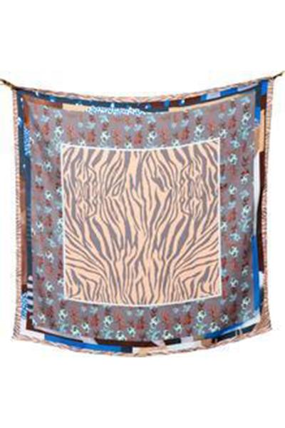 WILD TAPESTRY - BellaBalou - Camel/Blue - Tørklæder - PAG STUDIO